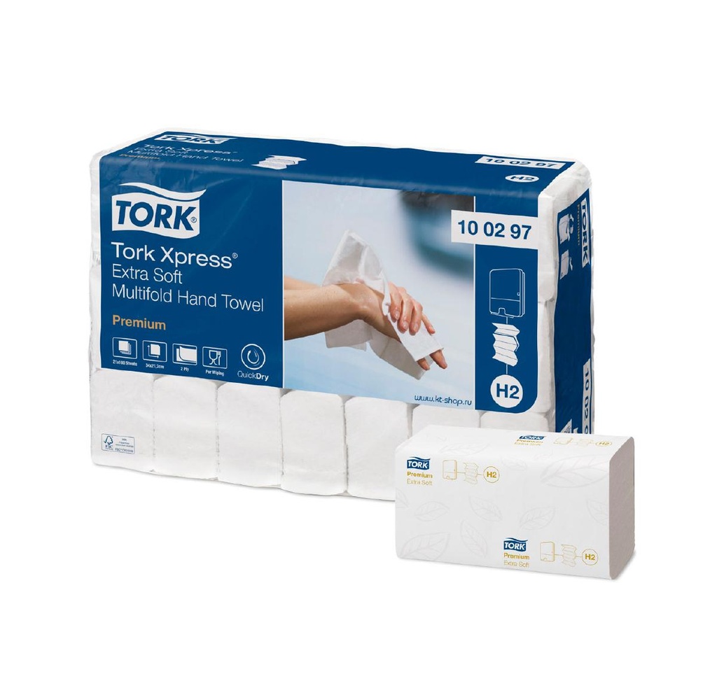 Toalla Interdoblada Soft Tork Premium 1x21 HS Blanca