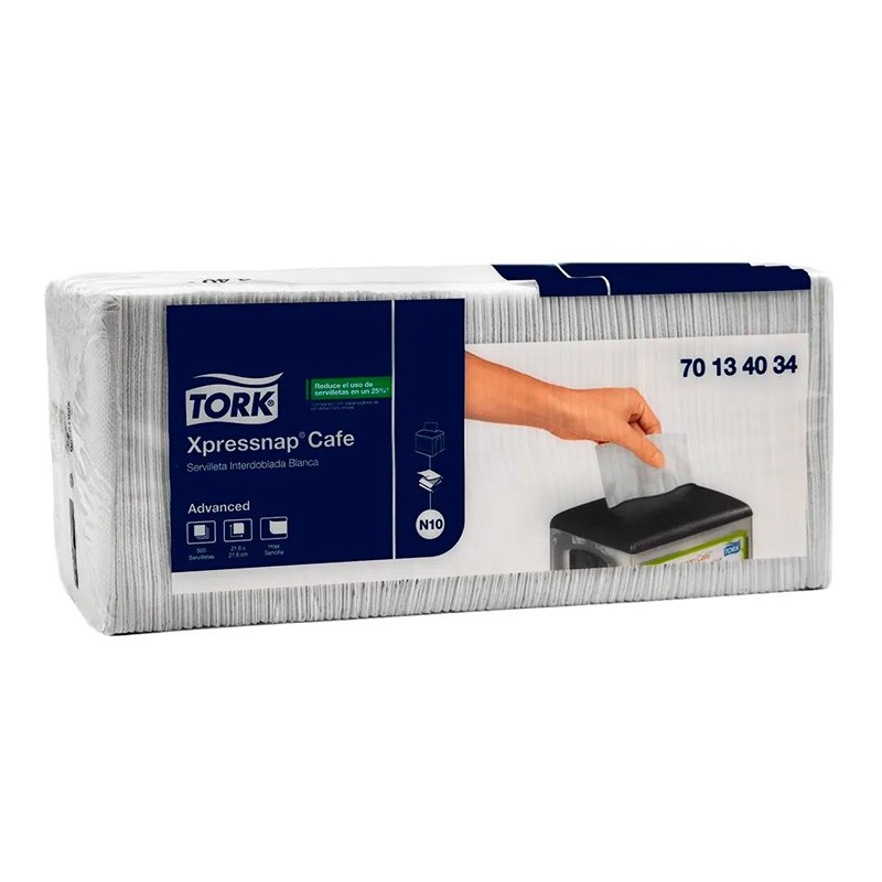Servilleta Xpress Nap Café Tork Advance 1x500 HS Blanca Unid.