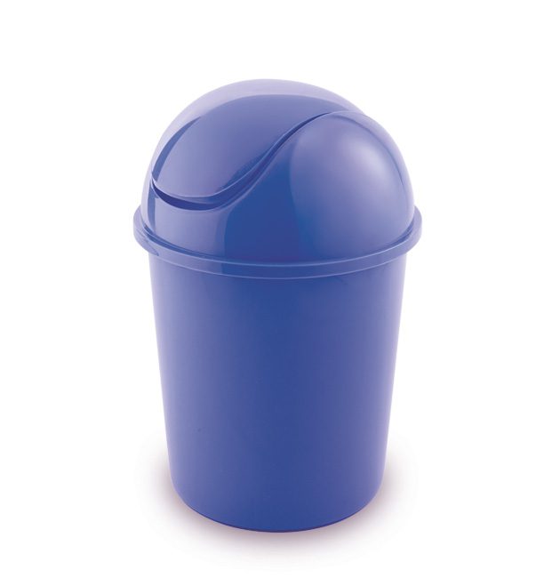 Basurero Plástico C/ Tapa Vaiven Redondo 30 Ltr.