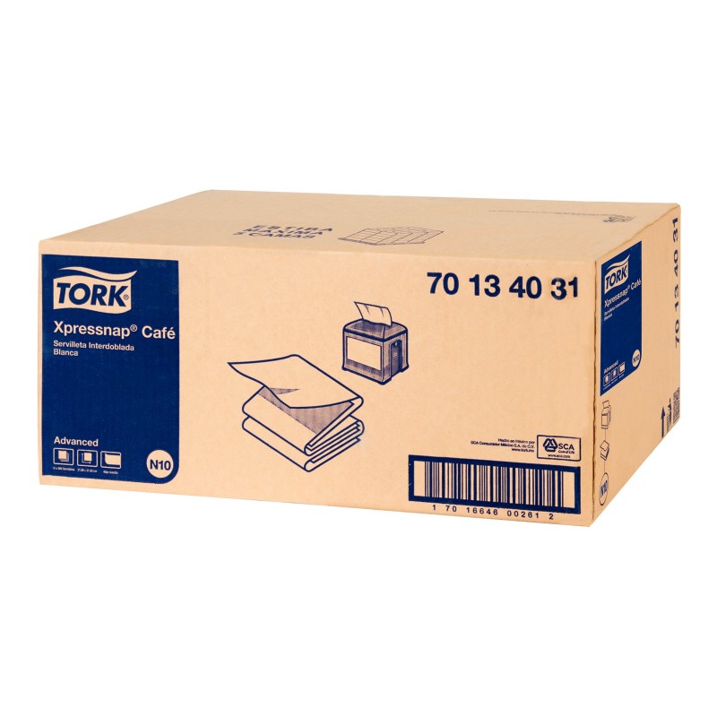 Servilleta XpressNapCafé Tork Advan HS Blanca 1x12x500 Cja.